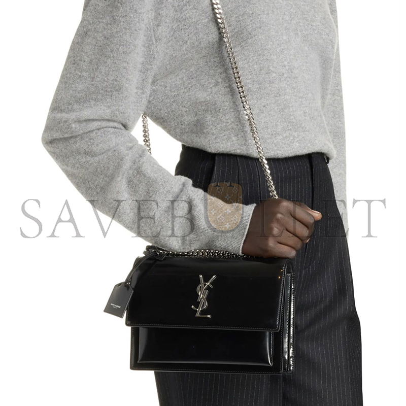 Y*L sunset medium in pearlescent leather 422906 (22*16*8cm)